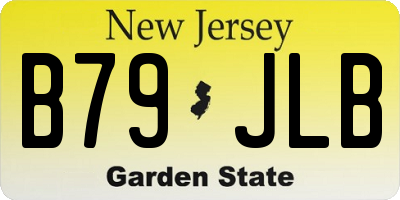 NJ license plate B79JLB