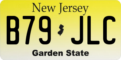 NJ license plate B79JLC