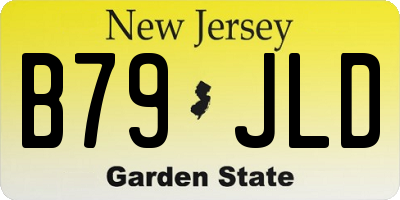 NJ license plate B79JLD