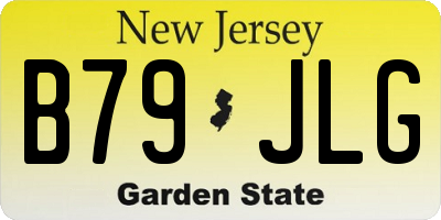 NJ license plate B79JLG