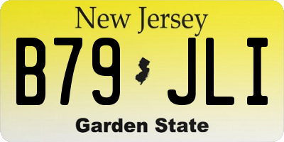 NJ license plate B79JLI