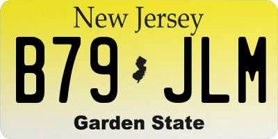 NJ license plate B79JLM
