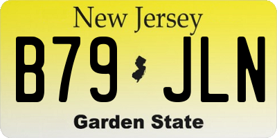 NJ license plate B79JLN