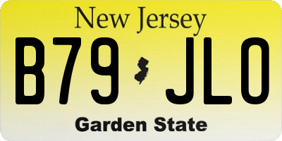 NJ license plate B79JLO