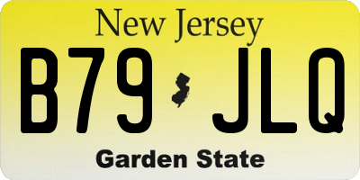NJ license plate B79JLQ