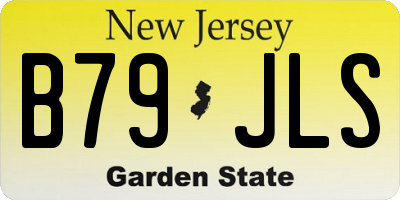 NJ license plate B79JLS