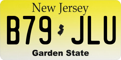 NJ license plate B79JLU