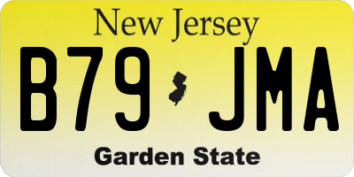 NJ license plate B79JMA