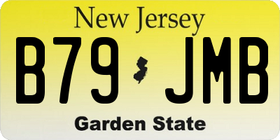 NJ license plate B79JMB