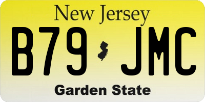 NJ license plate B79JMC