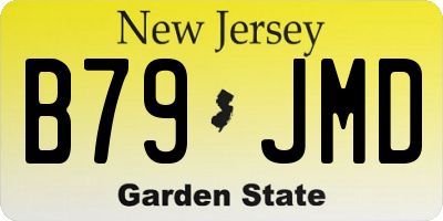 NJ license plate B79JMD