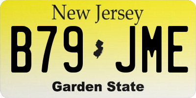 NJ license plate B79JME