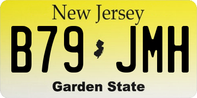 NJ license plate B79JMH