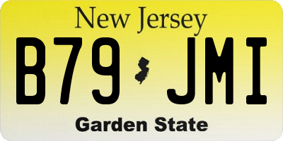 NJ license plate B79JMI