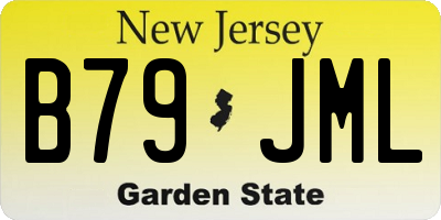 NJ license plate B79JML