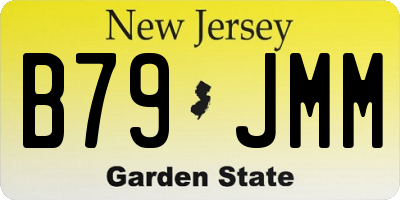 NJ license plate B79JMM