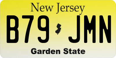 NJ license plate B79JMN