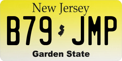 NJ license plate B79JMP