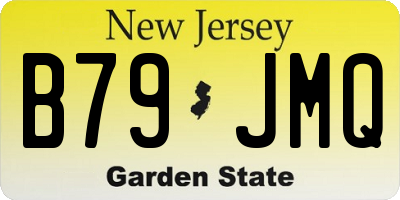 NJ license plate B79JMQ