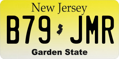 NJ license plate B79JMR