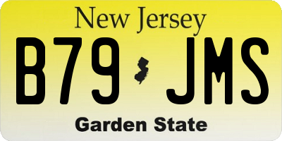 NJ license plate B79JMS