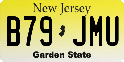 NJ license plate B79JMU