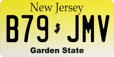 NJ license plate B79JMV