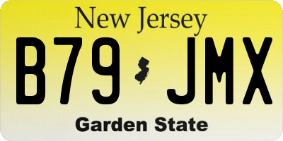 NJ license plate B79JMX