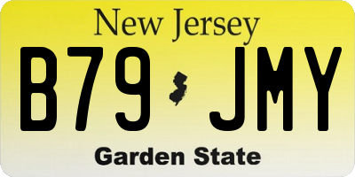 NJ license plate B79JMY