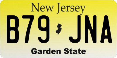 NJ license plate B79JNA