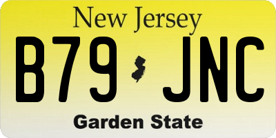 NJ license plate B79JNC