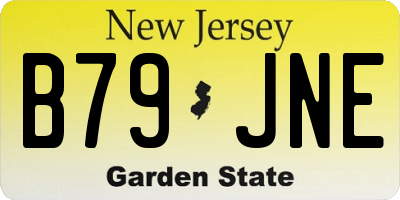 NJ license plate B79JNE