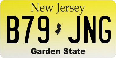 NJ license plate B79JNG