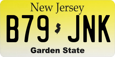 NJ license plate B79JNK