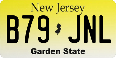 NJ license plate B79JNL