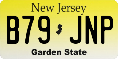 NJ license plate B79JNP