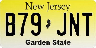NJ license plate B79JNT