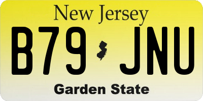 NJ license plate B79JNU