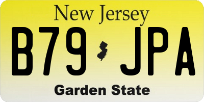 NJ license plate B79JPA