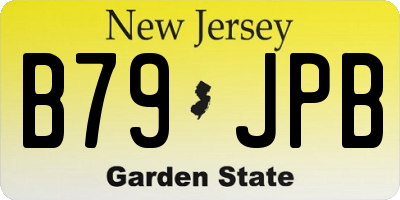 NJ license plate B79JPB