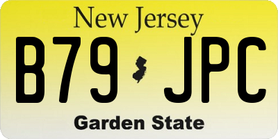 NJ license plate B79JPC