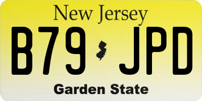 NJ license plate B79JPD