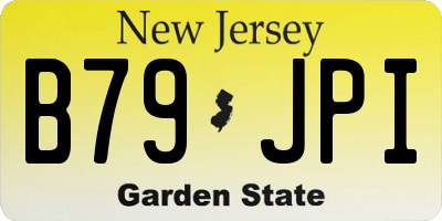 NJ license plate B79JPI