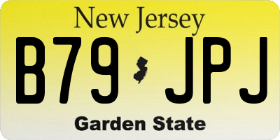 NJ license plate B79JPJ