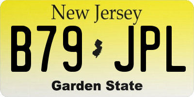 NJ license plate B79JPL