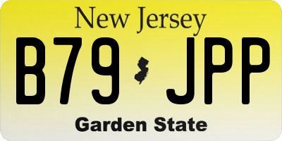 NJ license plate B79JPP