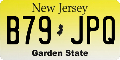 NJ license plate B79JPQ