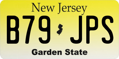NJ license plate B79JPS