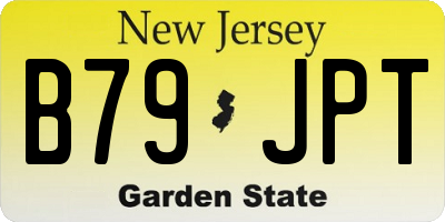 NJ license plate B79JPT