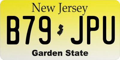 NJ license plate B79JPU